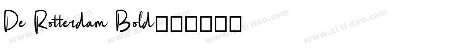 De Rotterdam Bold字体转换